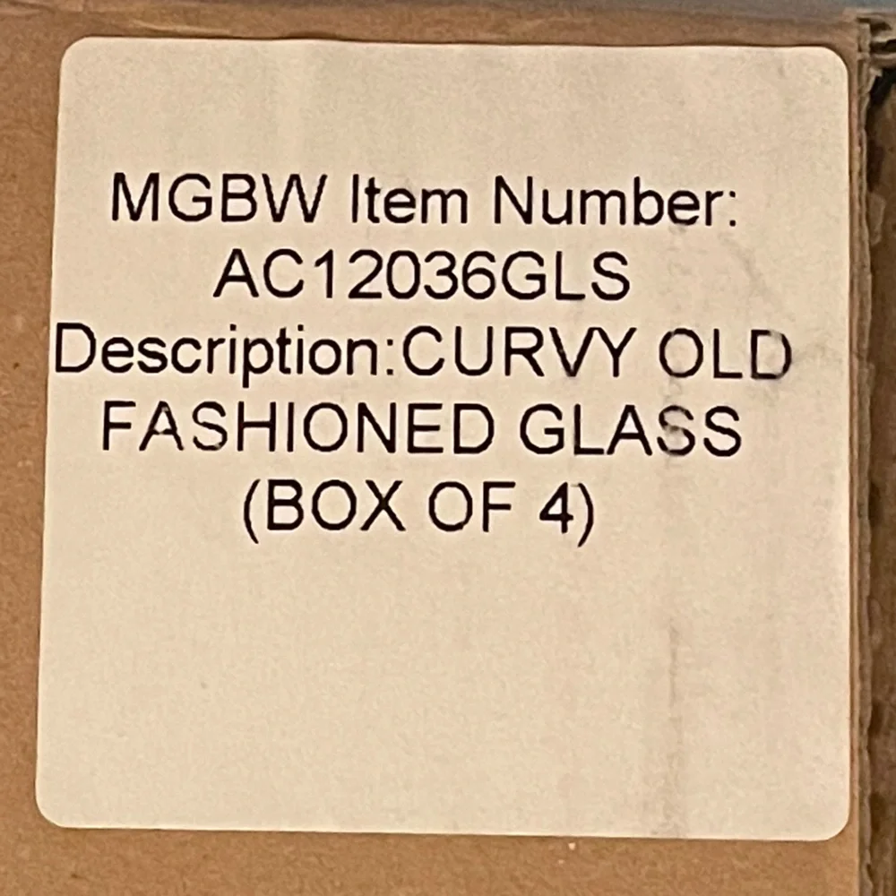 Mitchell Gold - Set of 4 Old Fashioned Glasses - NIB - Picture 2 of 13